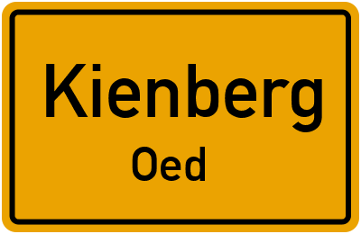 Ortsschild Kienberg Oed