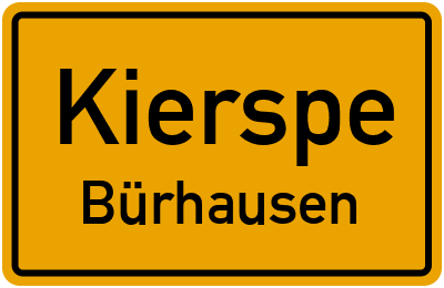 Straßenverzeichnis Kierspe Bürhausen