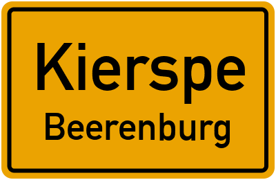 Straßenverzeichnis Kierspe Beerenburg
