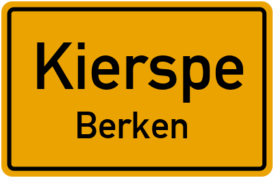Straßenverzeichnis Kierspe Berken