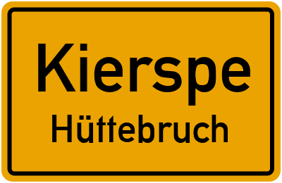 Straßenverzeichnis Kierspe Hüttebruch