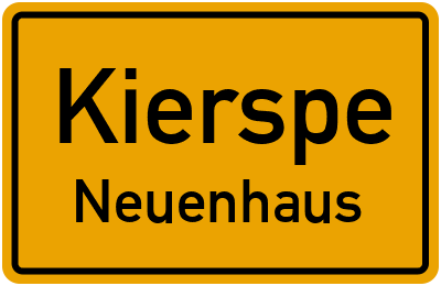 Straßenverzeichnis Kierspe Neuenhaus