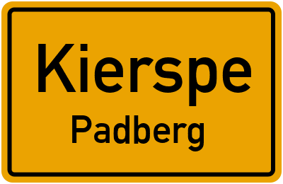 Straßenverzeichnis Kierspe Padberg