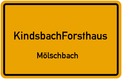 Straßenverzeichnis KindsbachForsthaus Mölschbach