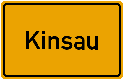 Ortsschild von Gemeinde Kinsau in Bayern