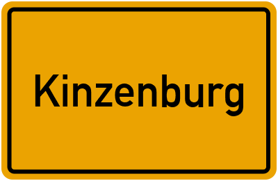 Ortsschild von Gemeinde Kinzenburg in Rheinland-Pfalz