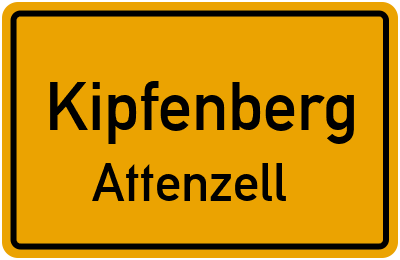 Straßenverzeichnis Kipfenberg Attenzell