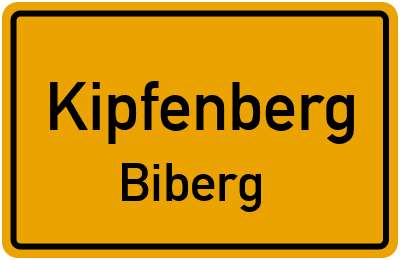 Straßenverzeichnis Kipfenberg Biberg