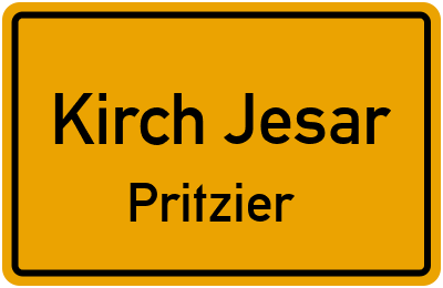 Straßenverzeichnis Kirch Jesar Pritzier