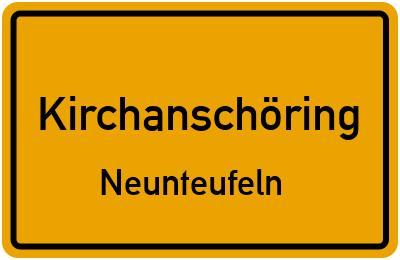 Straßenverzeichnis Kirchanschöring Neunteufeln