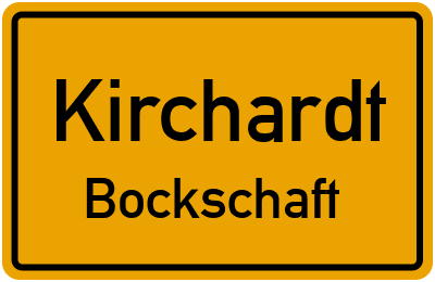 Ortsschild Kirchardt Bockschaft