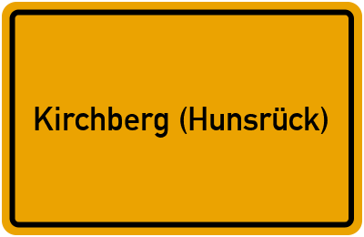 Branchenbuch Kirchberg (Hunsrück), Rheinland-Pfalz