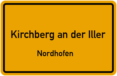 Straßenverzeichnis Kirchberg an der Iller Nordhofen