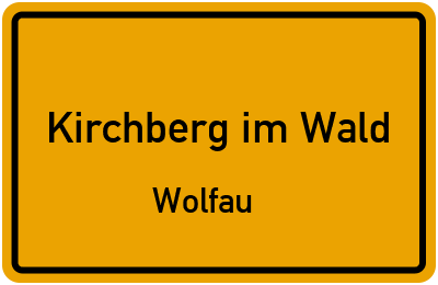 Straßenverzeichnis Kirchberg im Wald Wolfau
