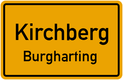 Ortsschild Kirchberg Burgharting