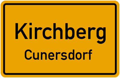 Straßenverzeichnis Kirchberg Cunersdorf