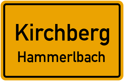 Ortsschild Kirchberg Hammerlbach