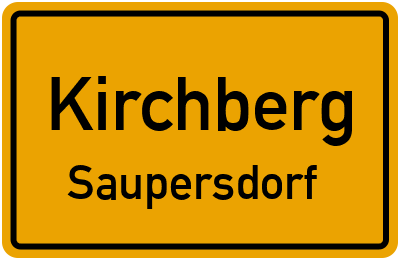 Straßenverzeichnis Kirchberg Saupersdorf