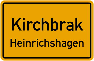 Straßenverzeichnis Kirchbrak Heinrichshagen