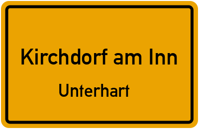 Straßenverzeichnis Kirchdorf am Inn Unterhart
