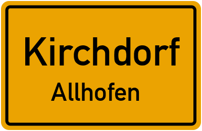 Straßenverzeichnis Kirchdorf Allhofen