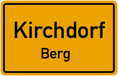 Straßenverzeichnis Kirchdorf Berg