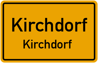 Ortsschild Kirchdorf Kirchdorf