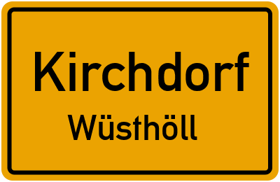 Straßenverzeichnis Kirchdorf Wüsthöll