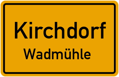 Straßenverzeichnis Kirchdorf Wadmühle