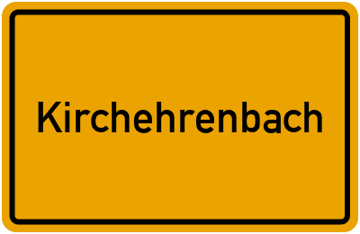 Ortsschild von Gemeinde Kirchehrenbach in Bayern