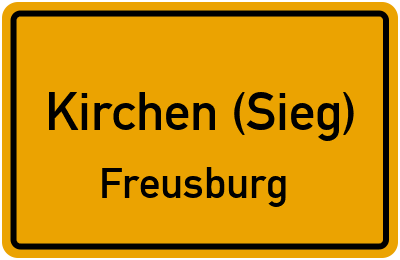 Straßenverzeichnis Kirchen (Sieg) Freusburg