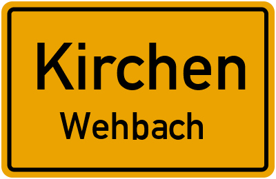 Straßenverzeichnis Kirchen Wehbach