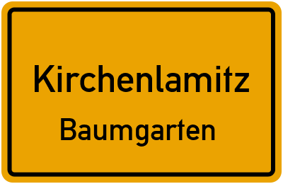 Straßenverzeichnis Kirchenlamitz Baumgarten
