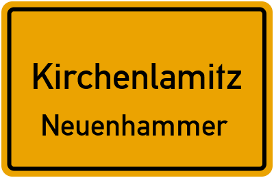 Straßenverzeichnis Kirchenlamitz Neuenhammer