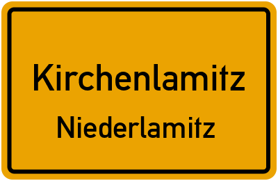 Straßenverzeichnis Kirchenlamitz Niederlamitz