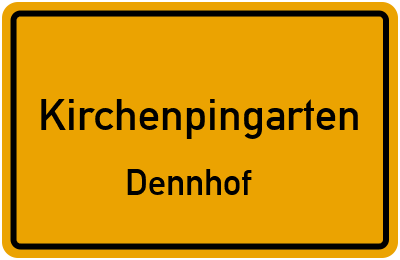 Straßenverzeichnis Kirchenpingarten Dennhof
