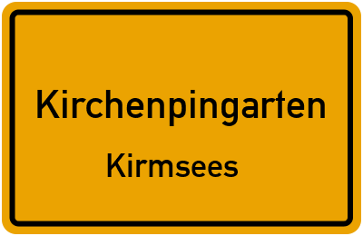 Straßenverzeichnis Kirchenpingarten Kirmsees