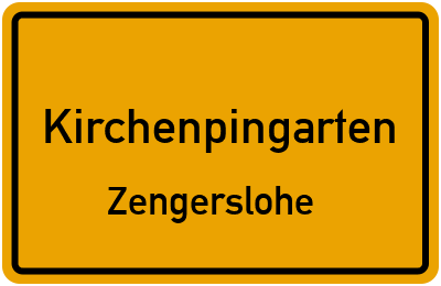 Straßenverzeichnis Kirchenpingarten Zengerslohe