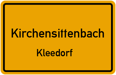 Straßenverzeichnis Kirchensittenbach Kleedorf