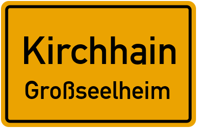 Ortsschild Kirchhain Großseelheim
