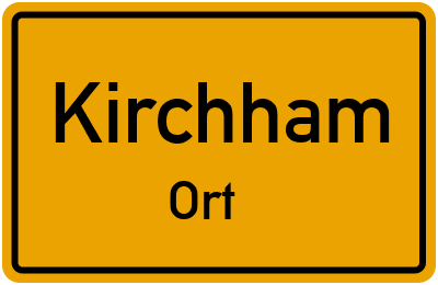 Ortsschild Kirchham Ort