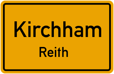 Ortsschild Kirchham Reith