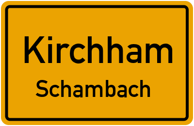 Straßenverzeichnis Kirchham Schambach