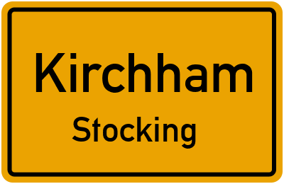 Ortsschild Kirchham Stocking