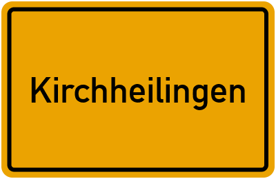 Ortsschild von Gemeinde Kirchheilingen in Thüringen