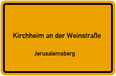 Straßenverzeichnis Kirchheim an der Weinstraße Jerusalemsberg
