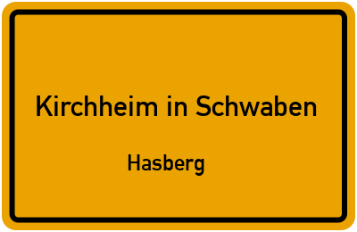 Straßenverzeichnis Kirchheim in Schwaben Hasberg