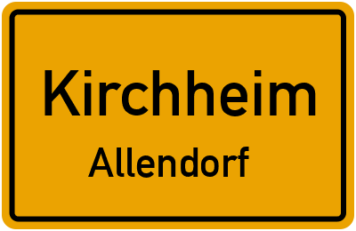 Straßenverzeichnis Kirchheim Allendorf