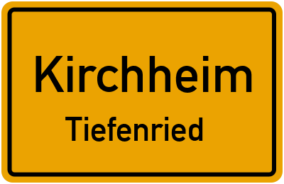 Straßenverzeichnis Kirchheim Tiefenried