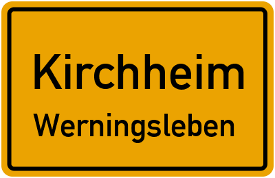 Straßenverzeichnis Kirchheim Werningsleben